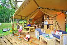 Bungalows de lona Safari Tente Luxury